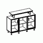 Шкаф со стеклом ― Офисная мебель по низким ценам