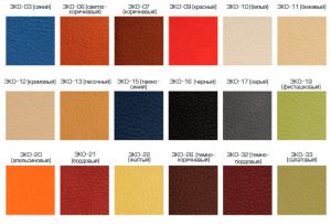 Образцы цвета ЭКО (искусственная кожа) ― Офисная мебель по низким ценам