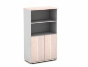 Шкаф полуоткрытый средний (820х440х1490) ― Офисная мебель по низким ценам