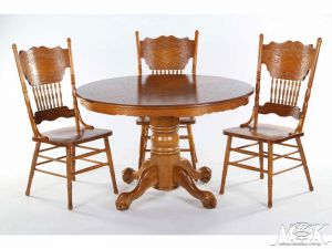 Стол круглый раскладной, массив гевеи/МДФ ― Офисная мебель по низким ценам